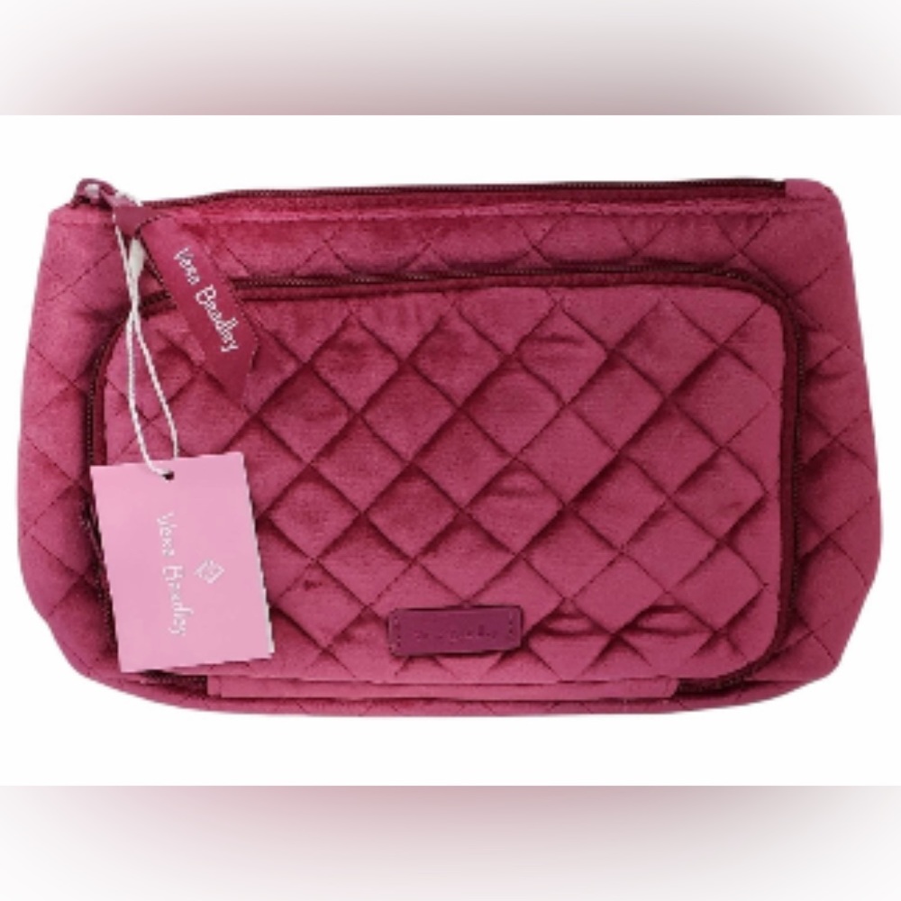 NWT Vera Bradley Majestic Magenta Compact Organizer Breast Cancer Awareness Item